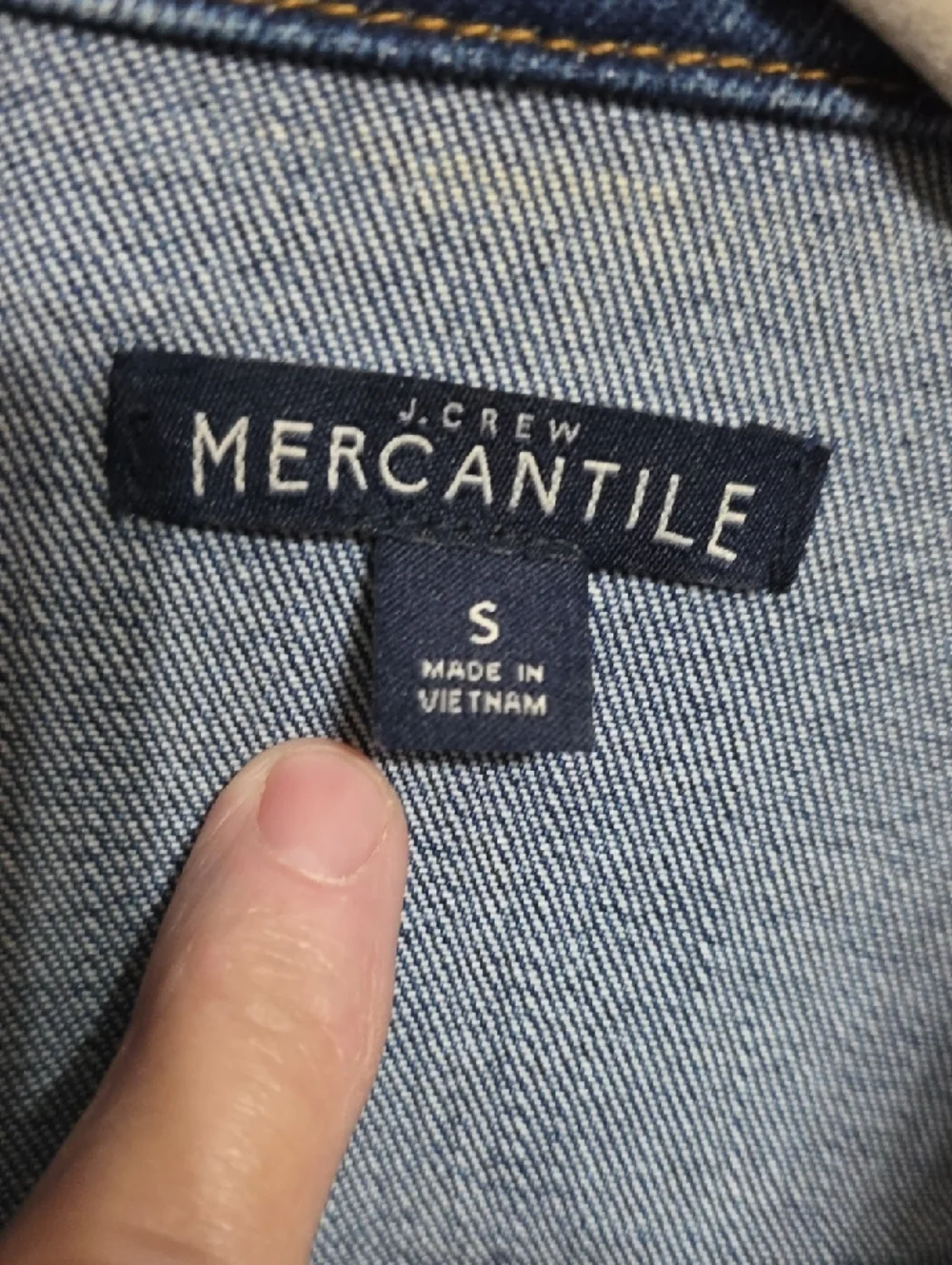J Crew Mercantile Women's Denim Jacket Stretch Comfort Pockets Classic Sz S EUC‎